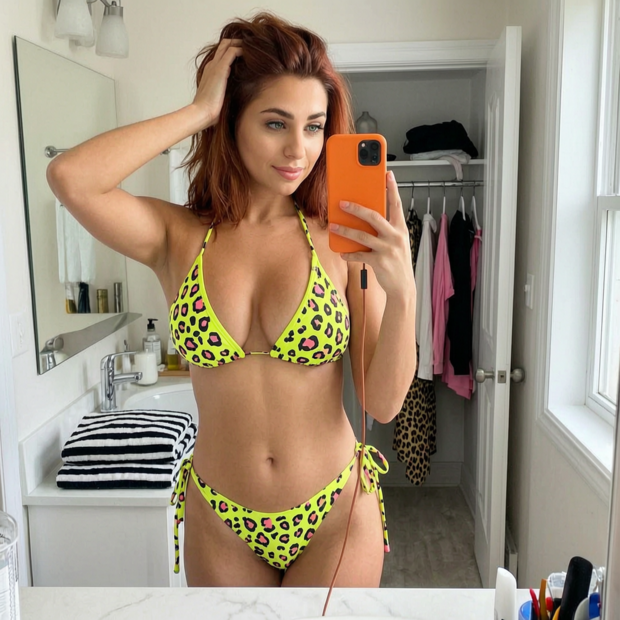 This neon bikini has