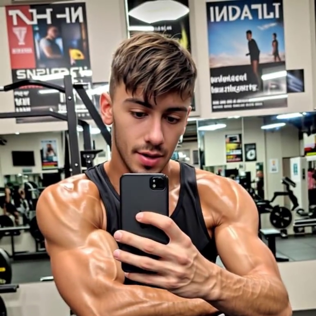 Flexing hard... your