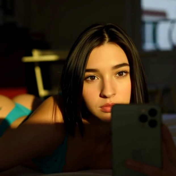 Silky sheets hugging